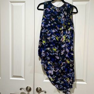 Small BCBG MAXAZRIA Asymmetrical floral top
